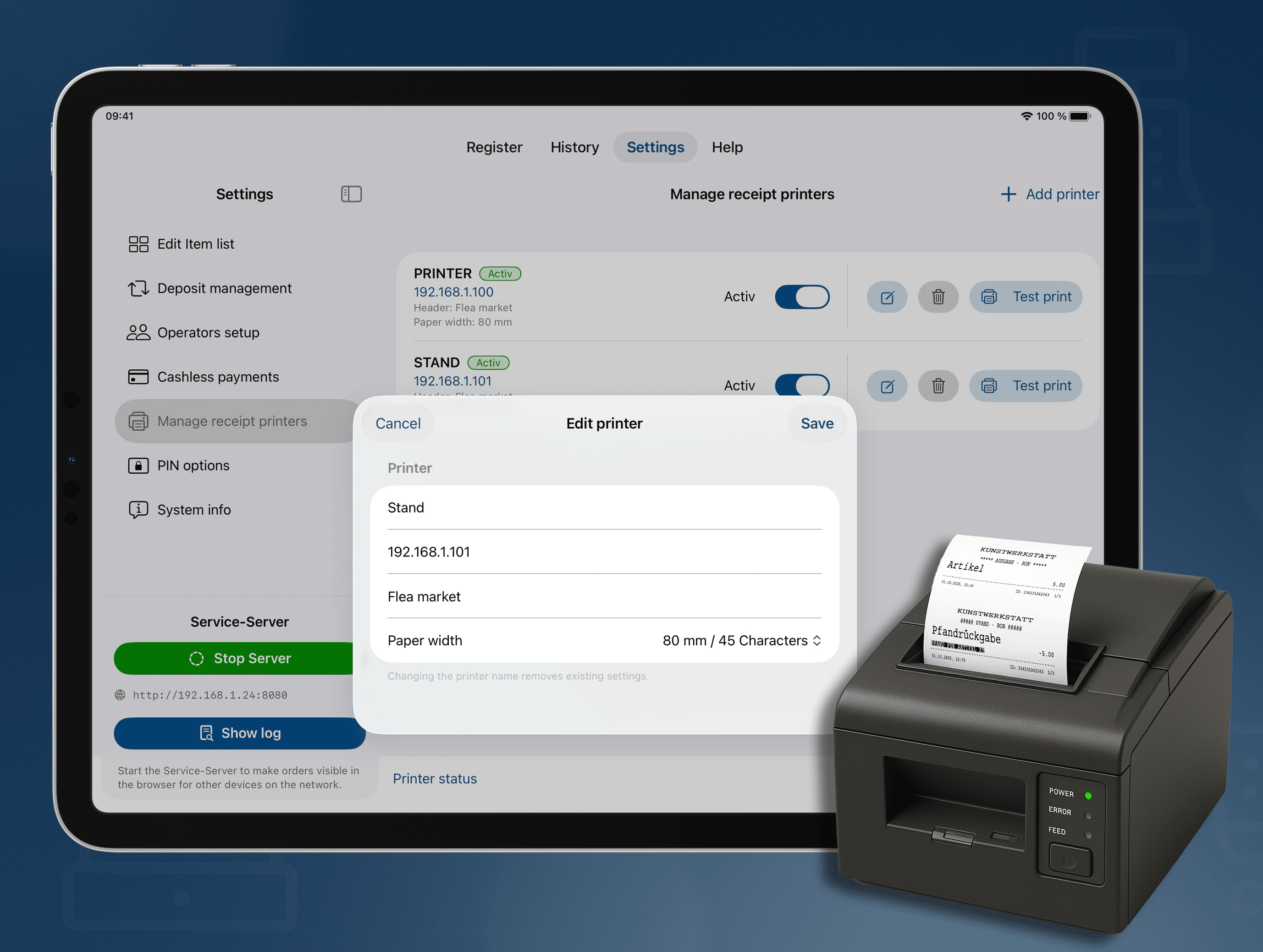 Receipt printing